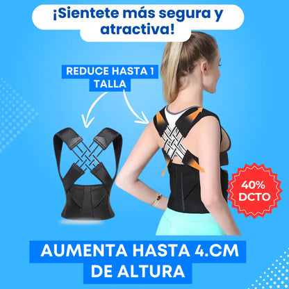 CORRECTOR POSTURA Y REDUCTOR DE CINTURA 2EN 1 ✅Tallas para mujer y para Hombre ✅