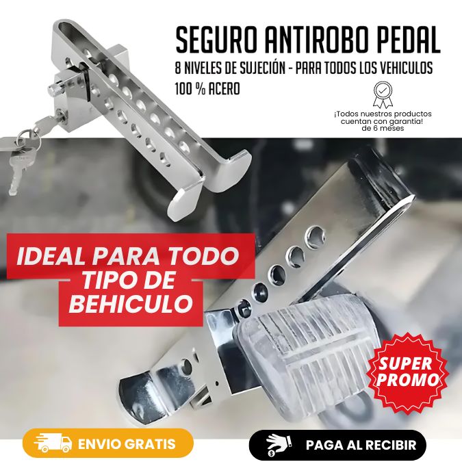 Seguro Antirrobo de pedal