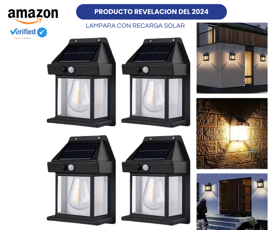 LAMPARA NovaSolar SOLAR 12 HORAS DE AUTONOMIA ⭐PRODUCTO TOP AMAZON ORIGINAL⭐