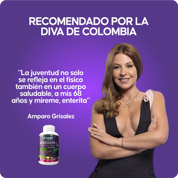 Resveratrol® Importado 🍃1.600MG🍃100 CÁPSULAS