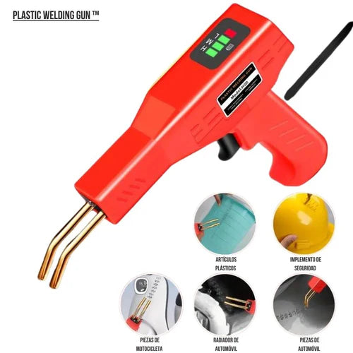 Plastic Welding Gun ™ Pistola soldadora para plástico + 200 Grapas+scuter+Alicate+estuche