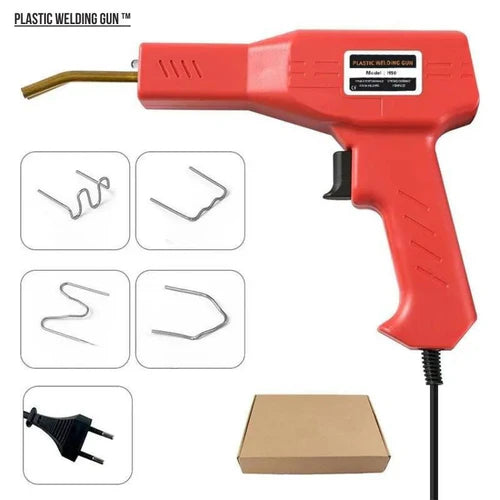 Plastic Welding Gun ™ Pistola soldadora para plástico + 200 Grapas+scuter+Alicate+estuche