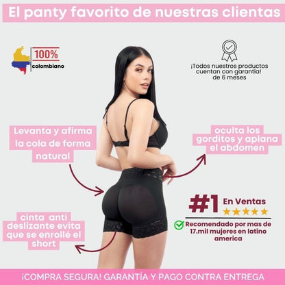 Gidlet*Short Levantacola+Faja Incorporada moldea tu cintura y realza tus gluteos al instante PRODUCTO PREMIUN 100%COLOMBIANO ✅27-3